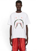 BAPE 1st Camo Shark Tee SS22 White/Yellow one-kickz