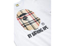 BAPE A Bathing Ape Check by Bathing Tee White/Beige one-kickz