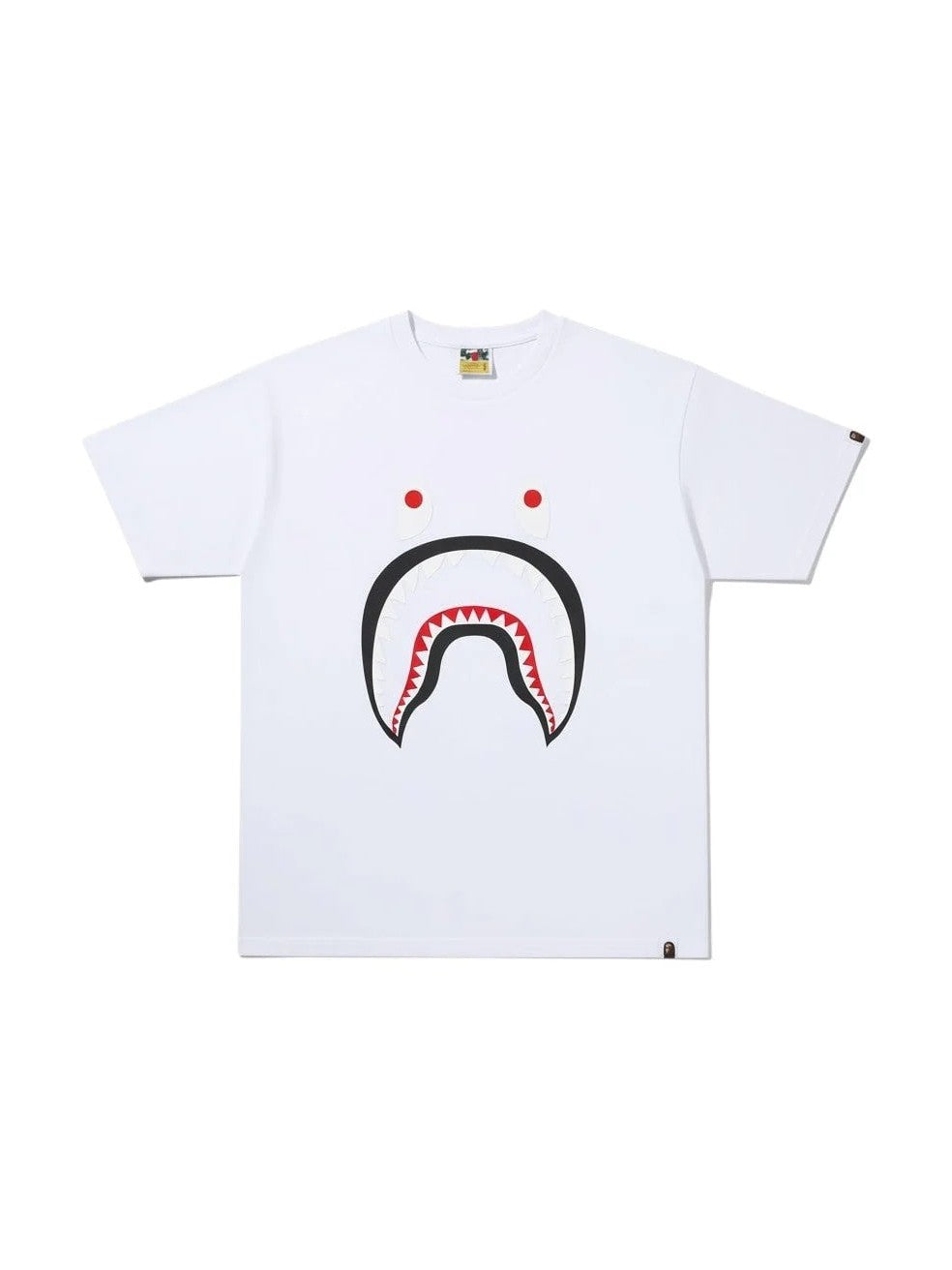BAPE A Bathing Ape Shark Tee White