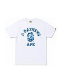 BAPE ABC Camo College Tee SS21 White/Blue one-kickz