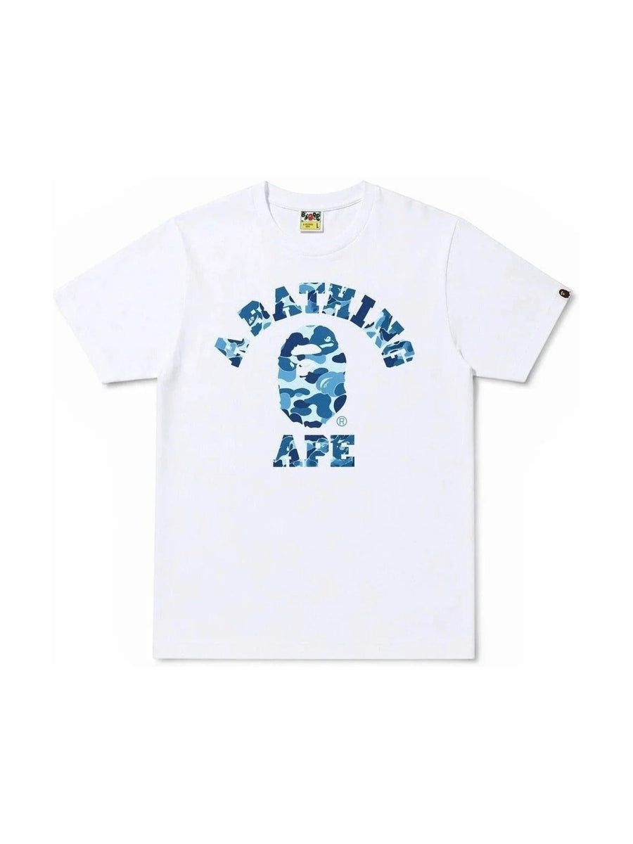 BAPE ABC Camo College Tee (SS21) White/Blue