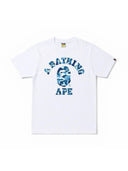 BAPE ABC Camo College Tee SS21 White/Blue one-kickz