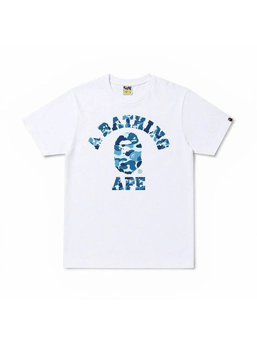 BAPE ABC Camo College Tee (SS21) White/Blue