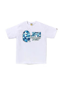 BAPE ABC Camo JPN Katakana Tee White/Blue one-kickz