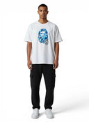 BAPE ABC Camo Online Tee FW23 White/Blue one-kickz