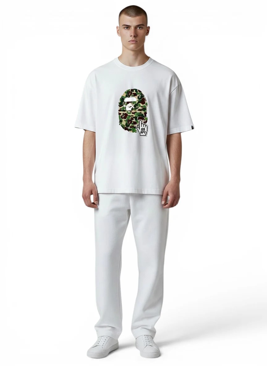 BAPE ABC Camo Online Tee (FW23) White/Green