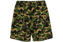 BAPE Abc Camo Shark Sweat Shorts Green one-kickz