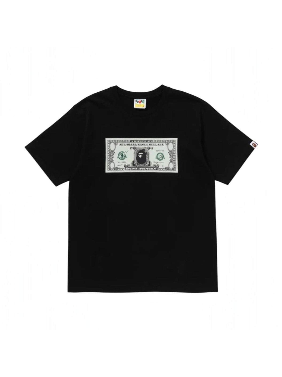BAPE Banknote Tee Black