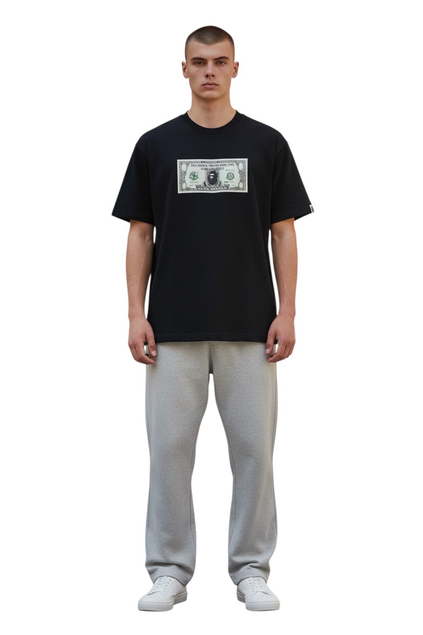 BAPE Banknote Tee Black