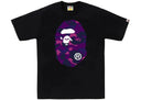 BAPE Color Camo Big Ape Head Tee Black/Purple one-kickz