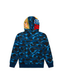 BAPE Color Camo Shark Full Zip Hoodie Blue one-kickz