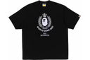 BAPE Crest College Logo Relaxed Fit Tee Black one-kickz