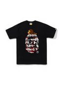 BAPE Graffiti Check Milo On Big Ape Tee Black Black one-kickz