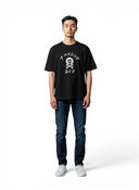 BAPE Katakana Milo Crossbone Tee Black one-kickz