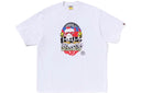 BAPE Multi Logo Ape Head Relaxed Fit Tee White
