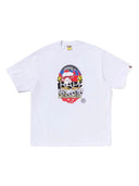 BAPE Multi Logo Ape Head Relaxed Fit Tee White one-kickz