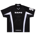 BAPE Multi Logo Relaxed Fit Soccer Jersey 'Black' one-kickz