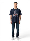 BAPE Shark Tee Navy one-kickz