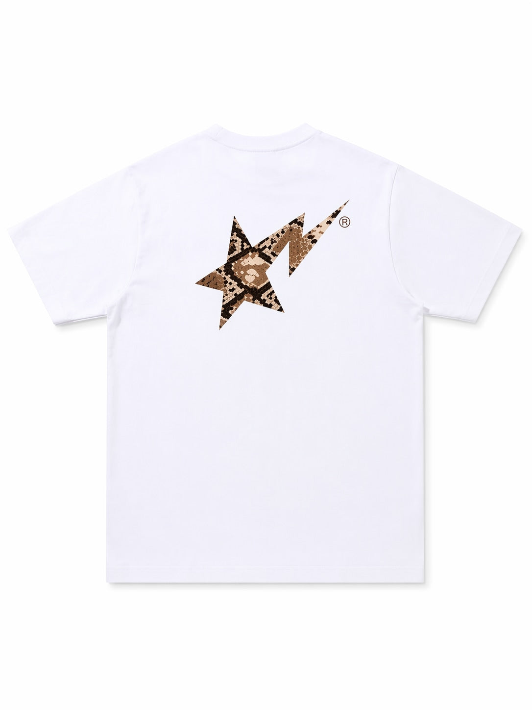 BAPE Snake Bape Sta Logo Tee White Beige