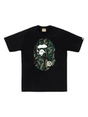 BAPE Trial Camo Big Ape Head Tee Black/Green one-kickz