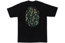 BAPE Trial Camo Big Ape Head Tee Black/Green