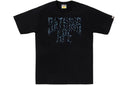 BAPE Wild Leopard Pattern Nyc Logo Tee Black/Navy one-kickz