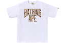 BAPE Wild Leopard Pattern Nyc Logo Tee White/Beige