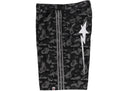 BAPE x adidas Camo Jacquard Shark Denim Shorts Black one-kickz