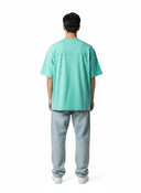 Balenciaga Back Logo Regular Fit Vintage T-shirt Mint one-kickz