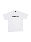 Balenciaga Caps Boxy Oversized Fit Tee White