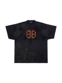 Balenciaga Crypto Oversized T-shirt Black Faded one-kickz