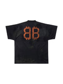 Balenciaga Crypto Oversized T-shirt Black Faded one-kickz