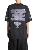 Balenciaga See Now Buy Now Black Faded Cotton Jersey one-kickz
