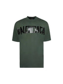 Balenciaga Tape Logo T-Shirt Dark Green one-kickz