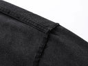 Balenciaga Washed Black Raw Edge TEE Embroidered one-kickz