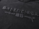 Balenciaga Washed Black Raw Edge TEE Embroidered one-kickz