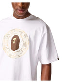 Bape A Bathing Ape Highsnobiety Camo Busy Works Relaxed Fit Tee White one-kickz