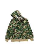 Bape Art Camo Full Zip Hoodie Green one-kickz