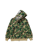 Bape Art Camo Full Zip Hoodie Green one-kickz