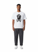 Bape Captain Ape Crossbone Tee Mens White one-kickz