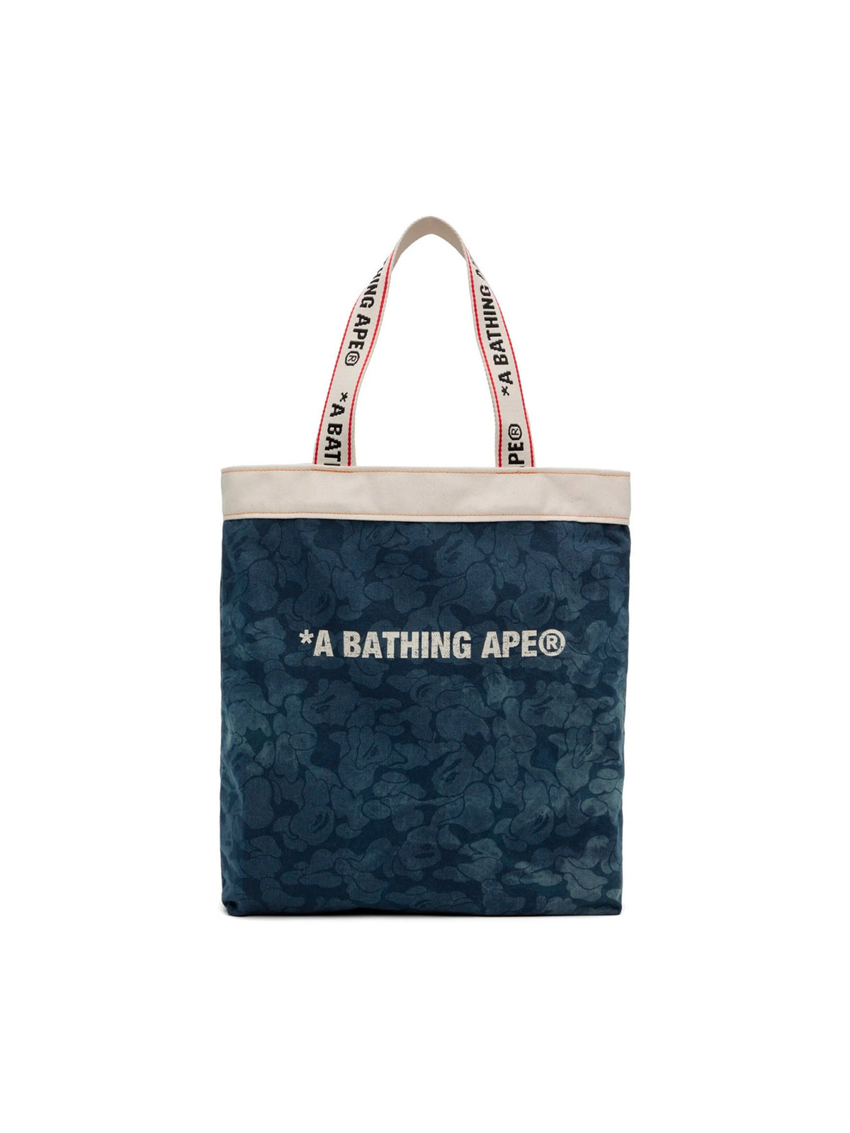 Bape Solid Camo Denim Tote Blue