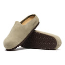 Birkenstock Amsterdam Wrapped Suede Leather Taupe