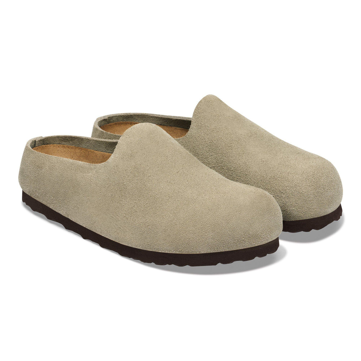 Birkenstock Amsterdam Wrapped Suede Leather Taupe