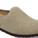 Birkenstock Amsterdam Wrapped Suede Leather Taupe