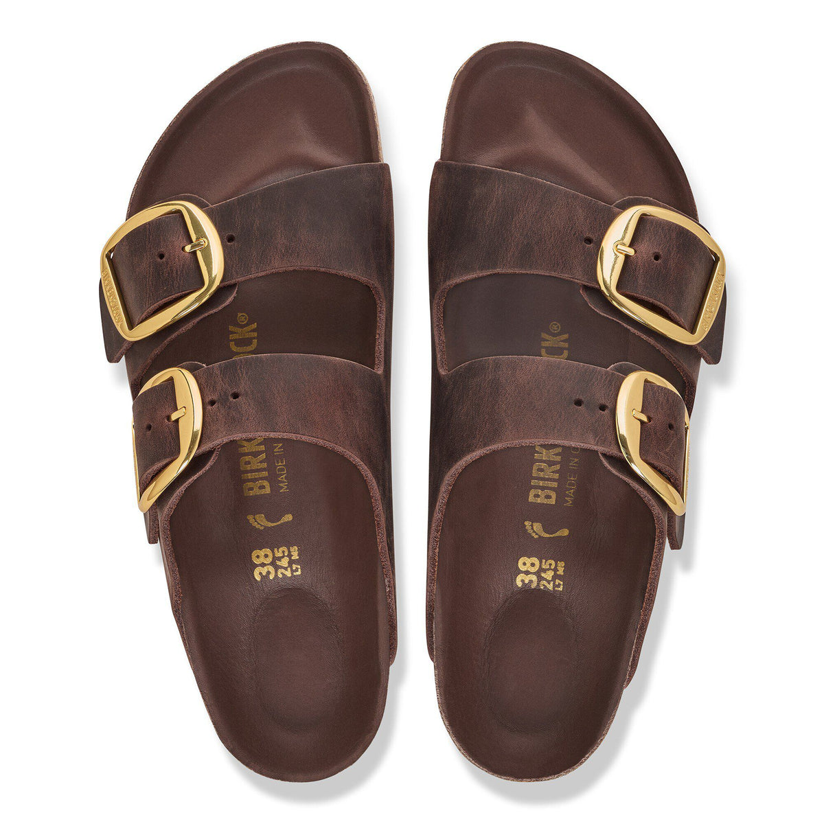 Birkenstock Arizona Big Buckle Natural Leather Oiled Habana