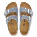 Birkenstock Arizona Rivet Suede Leather Stone Blue