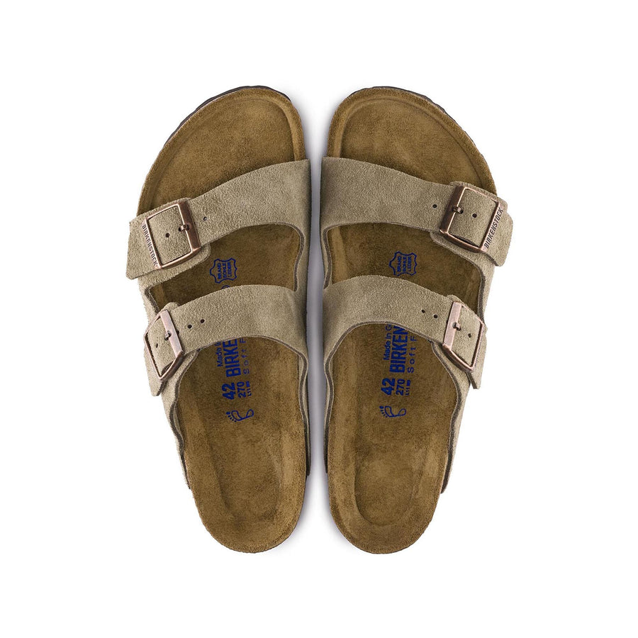 Birkenstock Arizona Soft Footbed Suede Leather Taupe