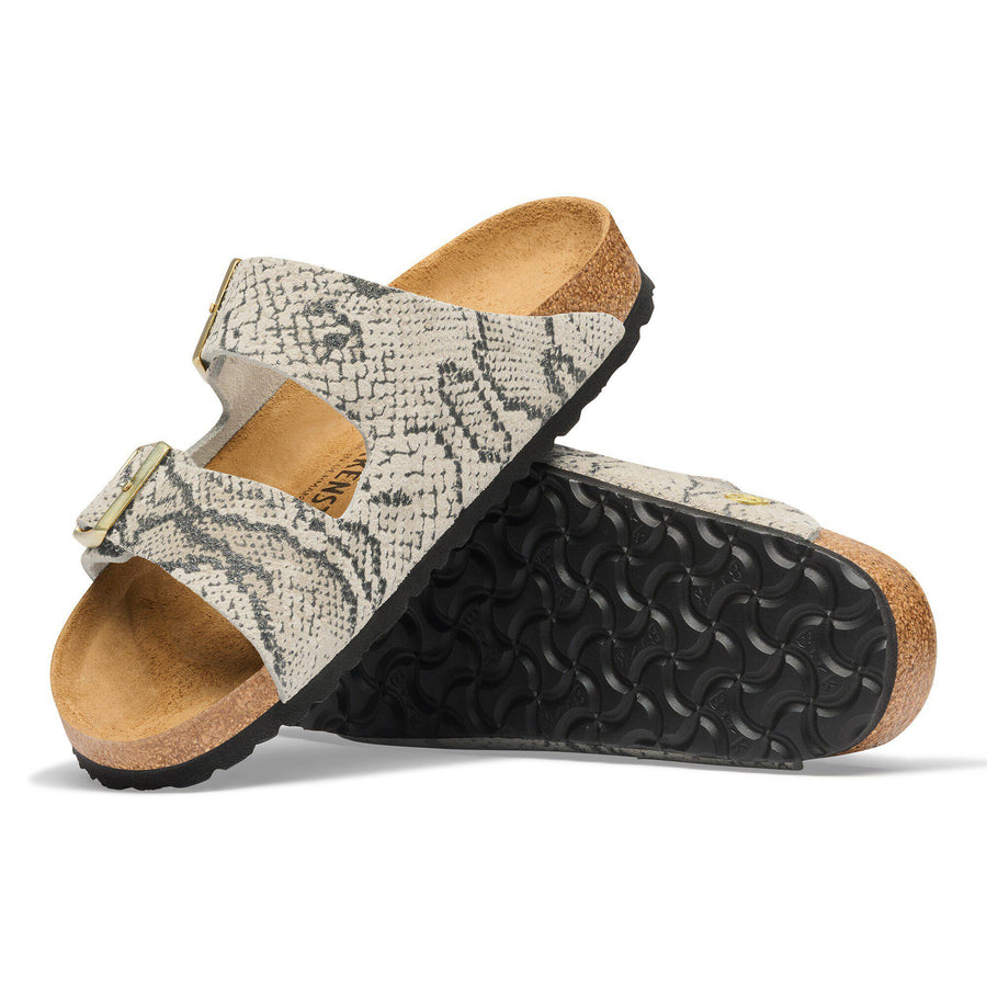 Birkenstock Arizona Suede Leather Snake Oyster