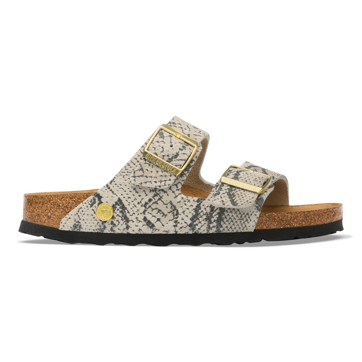 Birkenstock Arizona Suede Leather Snake Oyster