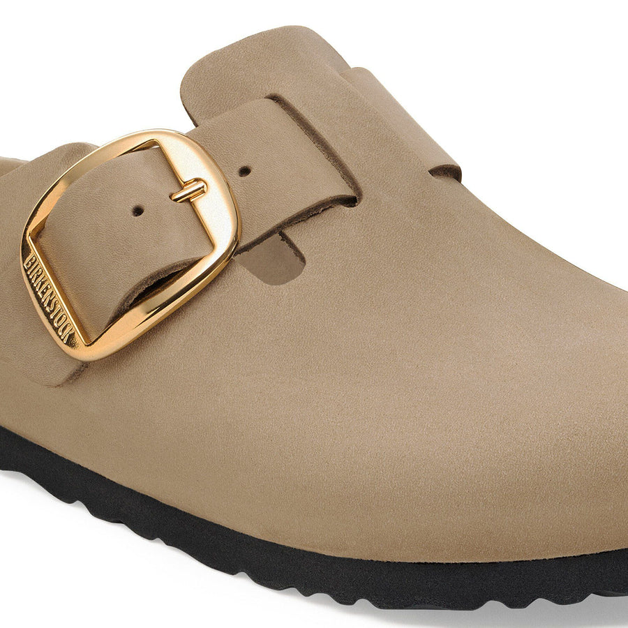 Birkenstock Boston Big Buckle Natural Leather Oiled Tobacco Brown